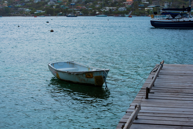 lake, moored, scenics - nature, beauty in nature, nature, mode of transportation, outdoors, st vincent and the grenadines, water, becquia, tranquility