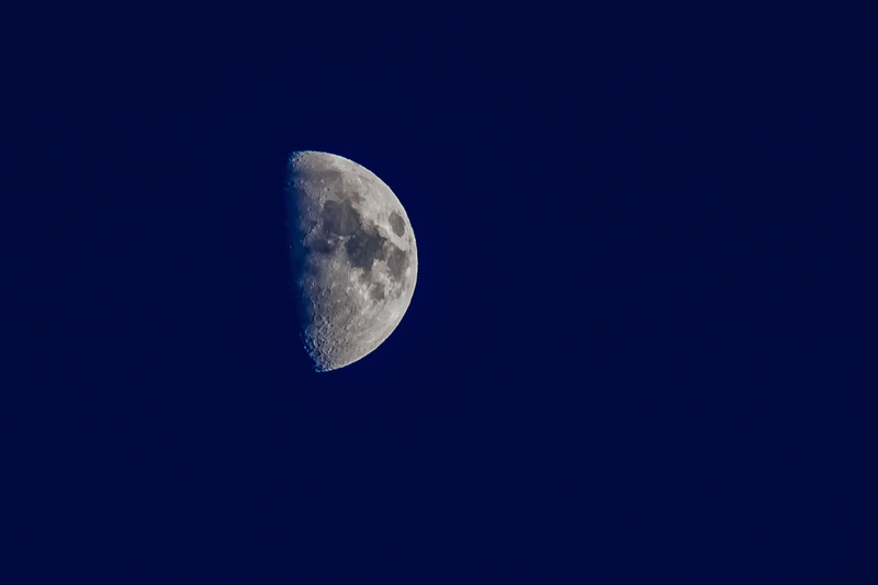 scenics, low angle view, no people, dark, beauty in nature, space, planetary moon, half moon, scenics - nature, tranquil scene, full moon, 1080P, nature