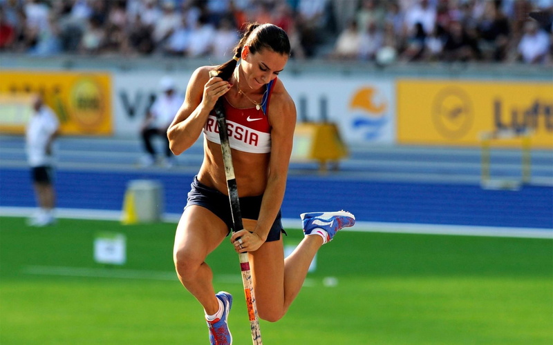 running, isinbayeva, sports race, sport, young adult, healthy lifestyle, widescreen, clothing, athlete, lifestyles, focus on foreground, motion, shorts