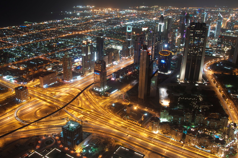long exposure, no people, the city, city Life, downtown District, river, street, light trail, UAE, illuminated, high Angle View, travel, city, street Light