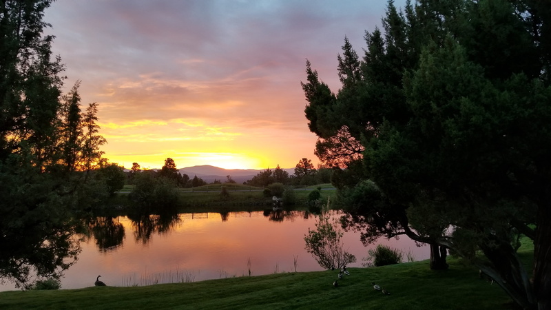 sunrise, lake, morning, idyllic, tranquil scene, water, tree, plant, scenic, may, sun, sunset, beauty in nature, non-urban scene, scenery, eagle crest resort