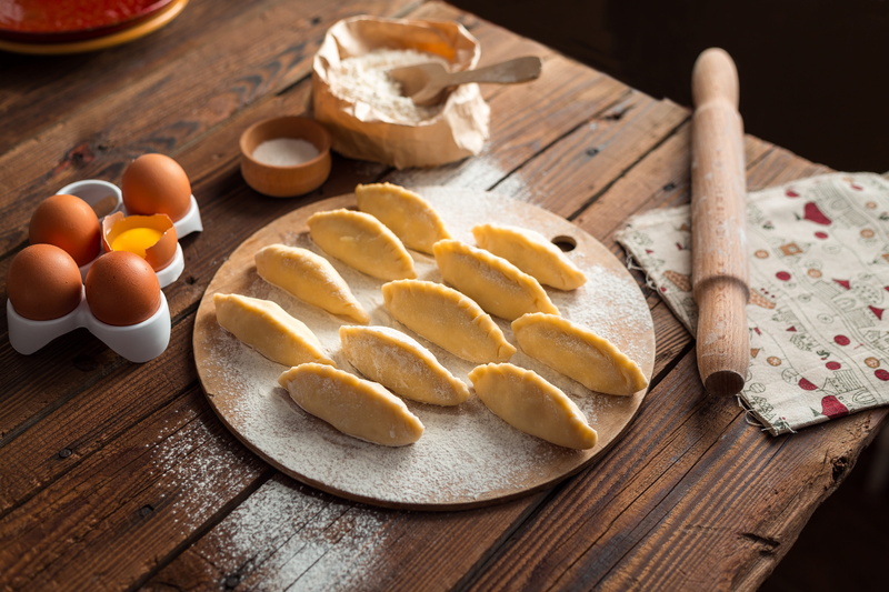 food and drink, cooking food, household equipment, wellbeing, pelmeni, egg yolk, dairy product, pastry, 5K, indoors, sunny side up, taste, table, meal