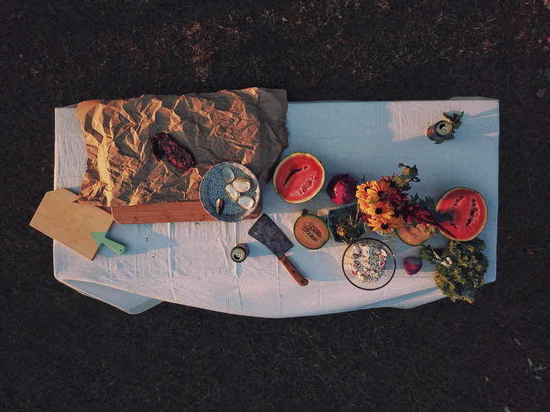 white, nature, barbecue, cleaver, land, steak, no people, choice, table, still life, agriculture, organic, food, flower, ready-to-eat, red, watermelon