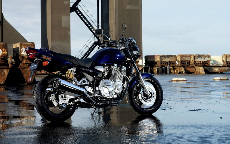 blue, yamaha, 1080P, motorcycles, motorcycle, yamaha xjr1300, 1920x1200, backbone, xjr