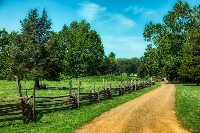 forest, landscape, tree, scenics - nature, woods, new jersey, hdr, fence, clouds, wood fence, grass, barrier, 4K, farm, field, beauty in nature, countryside