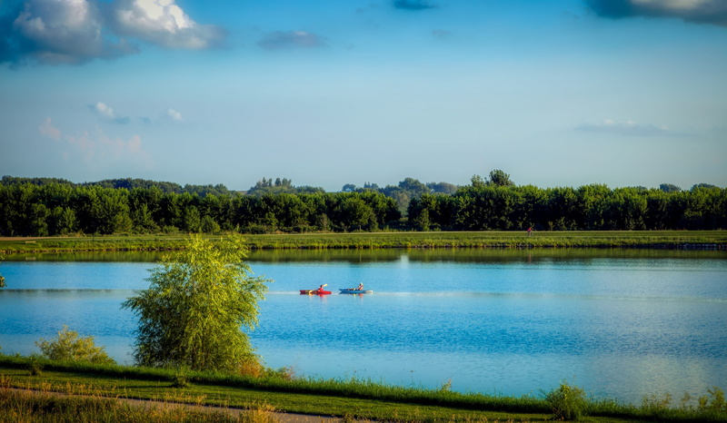 iowa, country, rural, forest, water, plant, mode of transportation, panorama, day, woods, lake, cloud - sky, tranquil scene, grundy lake, tranquility, trees