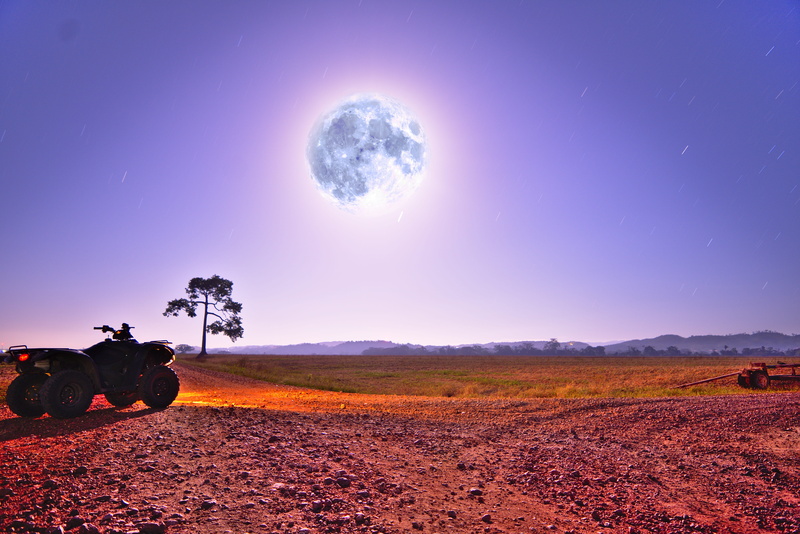 beauty in nature, environment, land, atv, night, nature, night sky, spectacular landscape, scenics - nature, tranquil scene, country roads, landscape, gravel road
