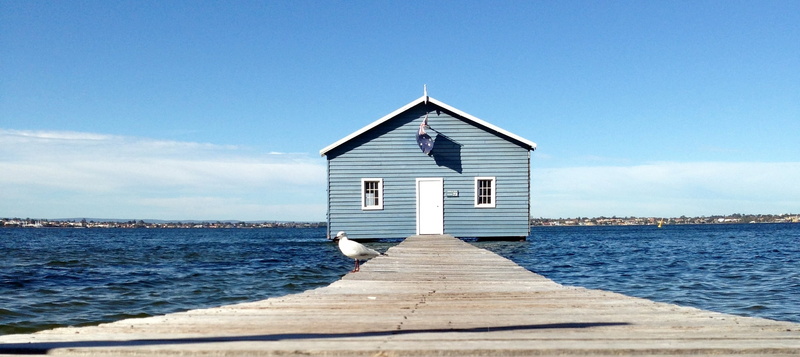 no people, cloud - sky, wooden, river, sea, nature, beauty in nature, australia, near, outdoors, architecture, dock, blue, sky, sunlight, house, day, built structure