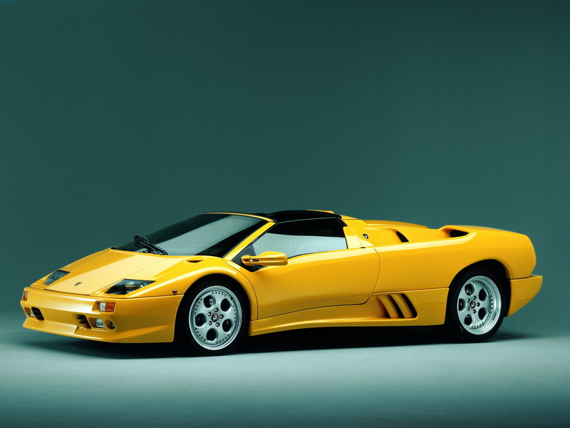 diablo vt, lamborghini, roadster, 1998, diablo, supercar, 1080P, supercars