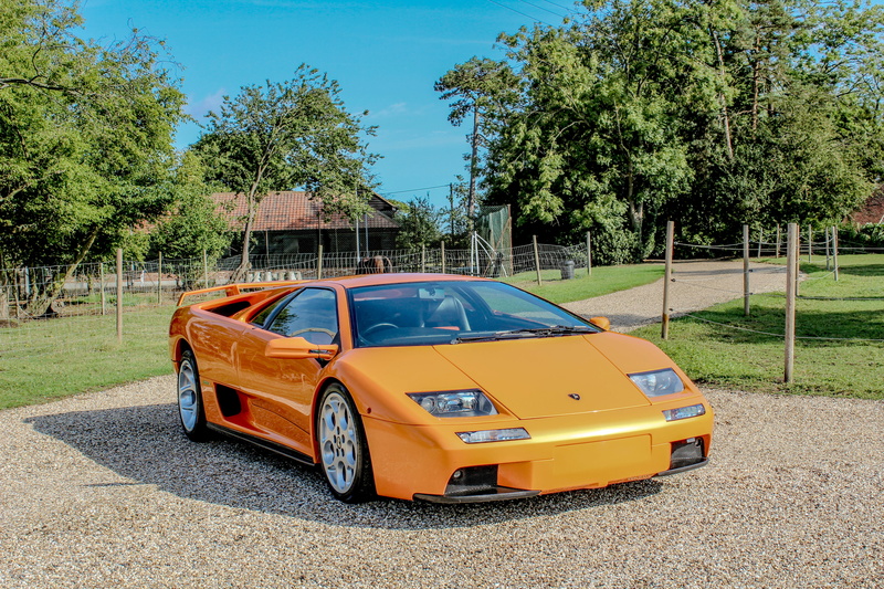orange, VT 6.0, auto, 4K, Diablo, supercar, Lamborghini