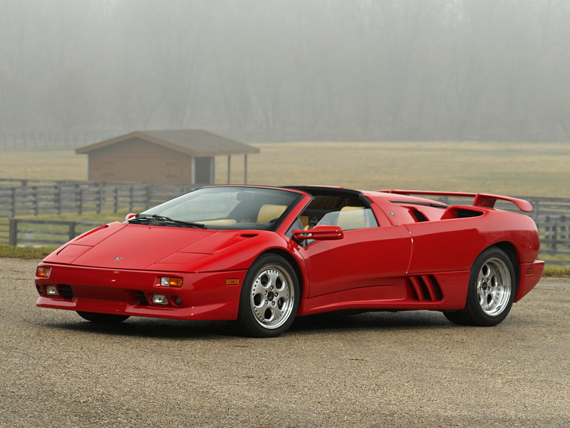 roadster, 1995, supercars, diablo, diablo vt, lamborghini, supercar, 1080P
