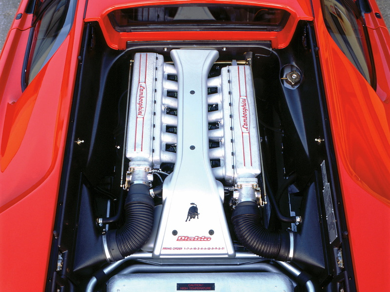 1993, engines, engine, 1080P, diablo vt, supercar, diablo, lamborghini, supercars