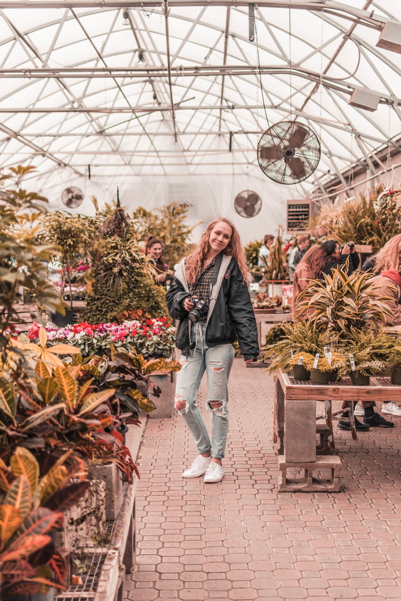 clothing, young women, house, casual clothing, indoors, garden centre, photographer, day, garden, woman, looking at camera, inside, hairstyle, young adult