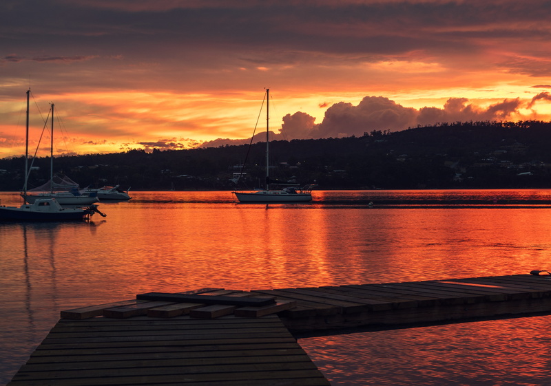 tranquil scene, mode of transportation, tranquility, marina, dramatic sky, margate, lake, landscape, no people, Northwest Bay, sun rise, cloud - sky, coastal