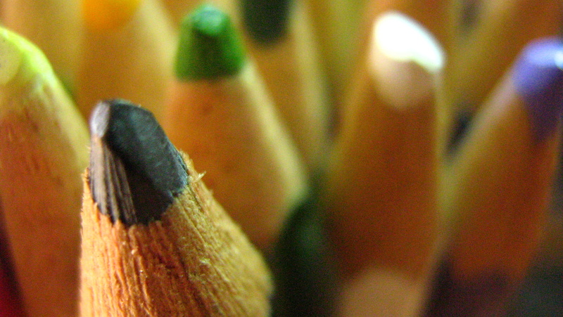 canon, depth, macro, colors, color, 1080P, a430, colores, depth of field, vida, color pencil, pencil, photograph, multicolor, field, yellow, close-up