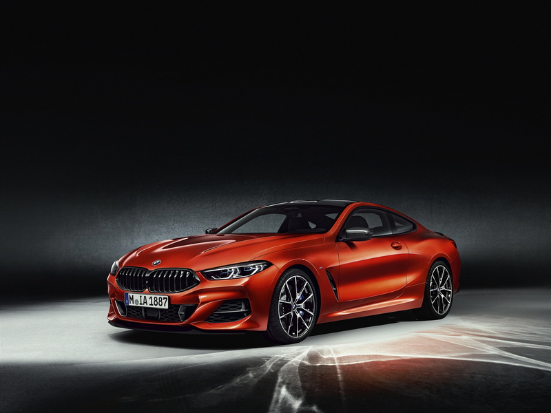 orange, 8-Series, BMW, 4K, background, Coupe, Eight, 2018, G15