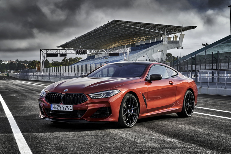 road, M850i xDrive, G15, 8-Series, 2018, Coupe, BMW, dark orange, Eight, 4K