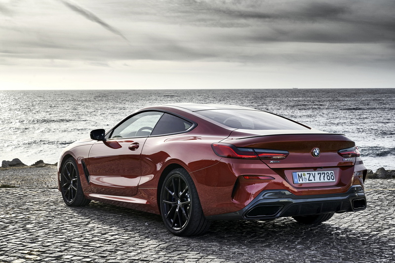 2018, back, Eight, BMW, shore, dark orange, G15, 4K, 8-Series, Coupe, M850i xDrive