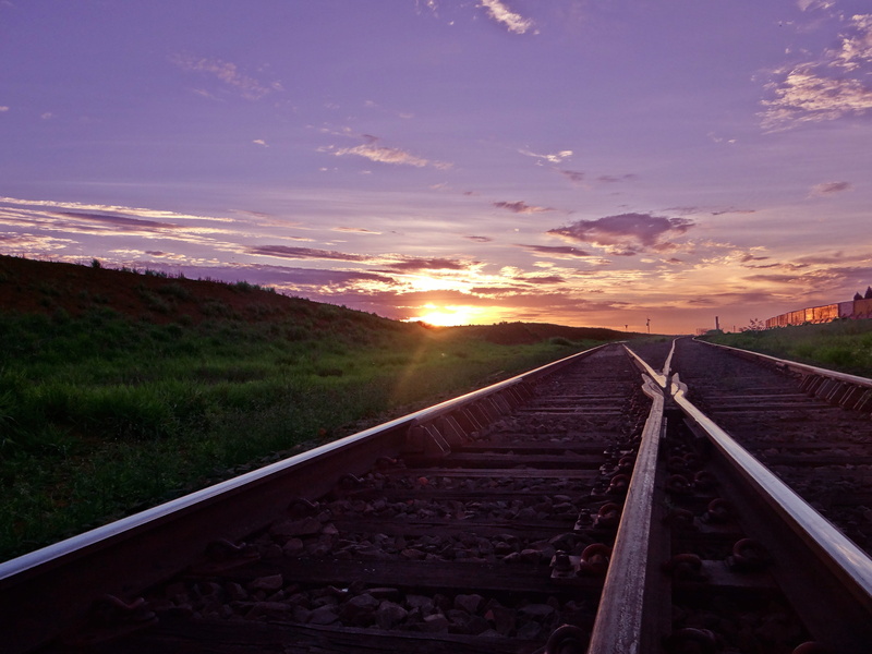 journey, road, dusk, mode of transportation, mato grosso do sul, outdoors, sky, lens flare, travel, environment, train, railroad Track, the way forward