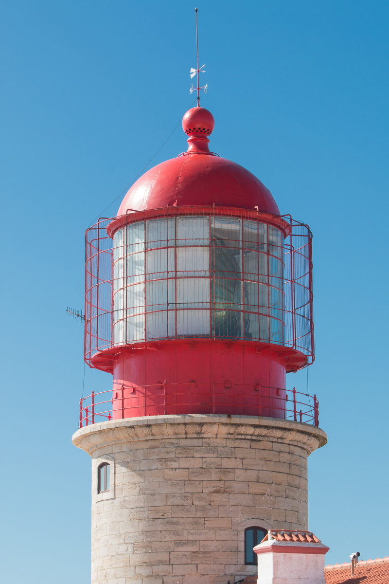 lighthouse, cabo sao vicente, safety, security, building, protection, direction, day, Sao Vicente, 4K, clear sky, architecture, Portugal, tower, low angle view