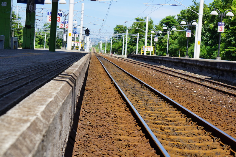 vanishing point, lifestyle, direction, public transportation, transit, sigh, rail transportation, sky, public, railroad station, transport, outdoors, long