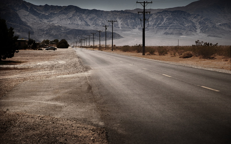 scenics, country Road, restaurant, california, travel, electricity pylon, diminishing perspective, landscape, asphalt, tranquility, sky, the way forward