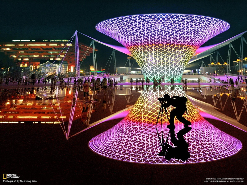 architecture, motion, illuminated, leisure activity, light, rear view, amusement park, women, purple, arts culture and entertainment, outdoors, real people