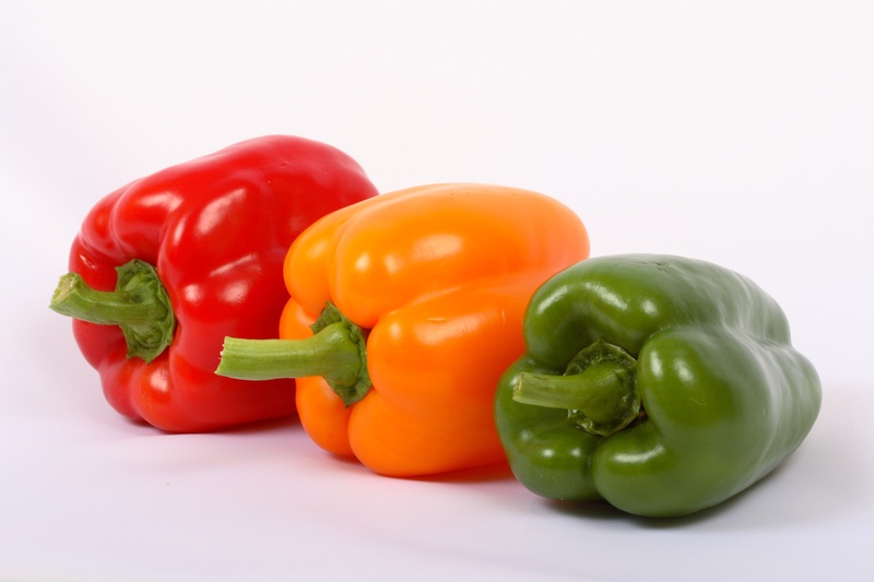 ripe, food and drink, spice, green, wellbeing, vegetable, indoors, food, studio shot, freshness, sweet pepper, yellow, cut out, close-up, green color, pepper - vegetable