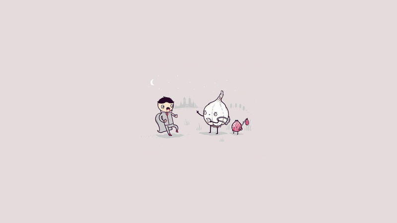 funny, character, garlic, vampire, 1920x1080, humor, animated, male, 1080P, bulb