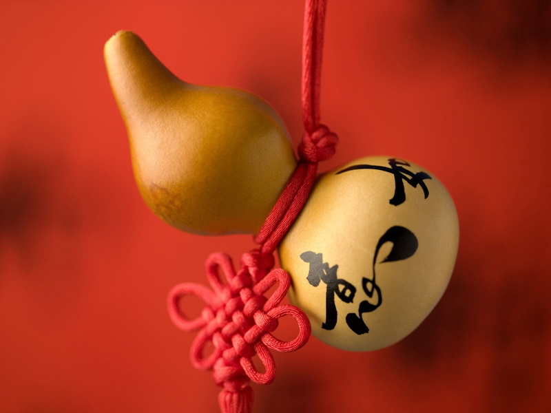 red, 720P, celebration, food, easter, luck, festival, brown, food and drink, event, egg, characters, holiday, indoors, gourd, rope, colored background