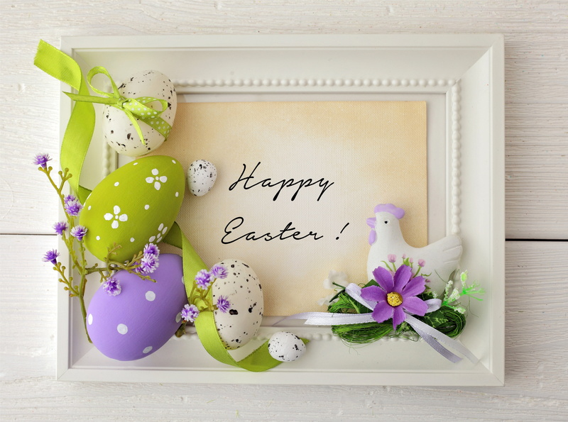 close-up, decor, Easter, celebration, easter egg, holiday, vulnerability, assorted, 5K, freshness, eggs, spring, flowering plant, nature, flowers, western script