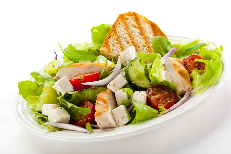 leaf, caesar Salad, 5K, chicken, white, bowl, herbs, lettuce, lunch, food And Drink, gourmet, freshness, sandwich, meat, no People, studio shot, vegetarian Food