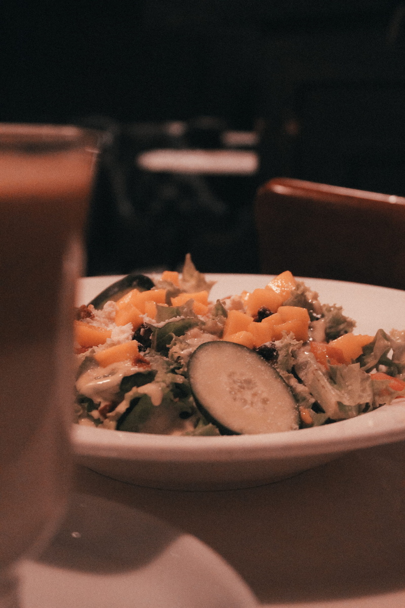 serving size, temptation, dinner, no people, pasta, salad, caesar, close-up, italian food, still life, low light, wellbeing, serving dish, indulgence, food