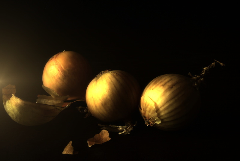 vegetarian, cookbook, copy space, ingredient, studio shot, dark, cook, mood, freshness, food, vegetables, 4K, onions, black background, gold, golden, group of objects