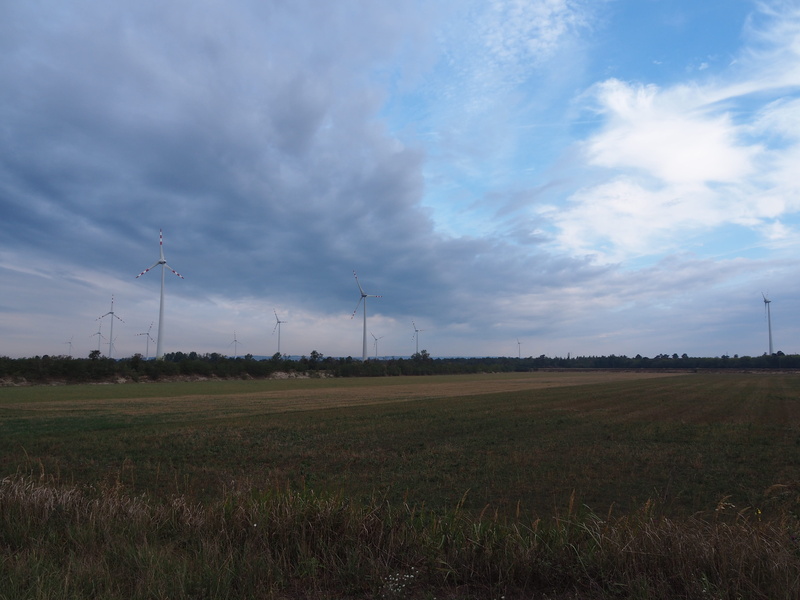 blue, sustainable resources, wind power, cloud - sky, rotor, fuel and power generation, alternative energy, austria, no people, turbine, rural scene, pinwheel