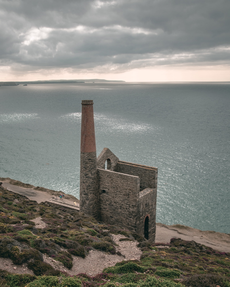 non-urban scene, old, wheal coates, built structure, beach, horizon, nature, ruin, horizon over water, traditional, architecture, cloud - sky, idyllic