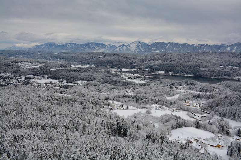 no people, non-urban scene, day, scenics - nature, plant, cold temperature, wörthersee, outdoors, mountain, carinthia, mountains, tranquility, nature, mountain range