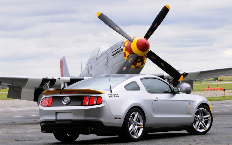 propeller, the plane, Ford, Mustang, AV-X10, 1080P