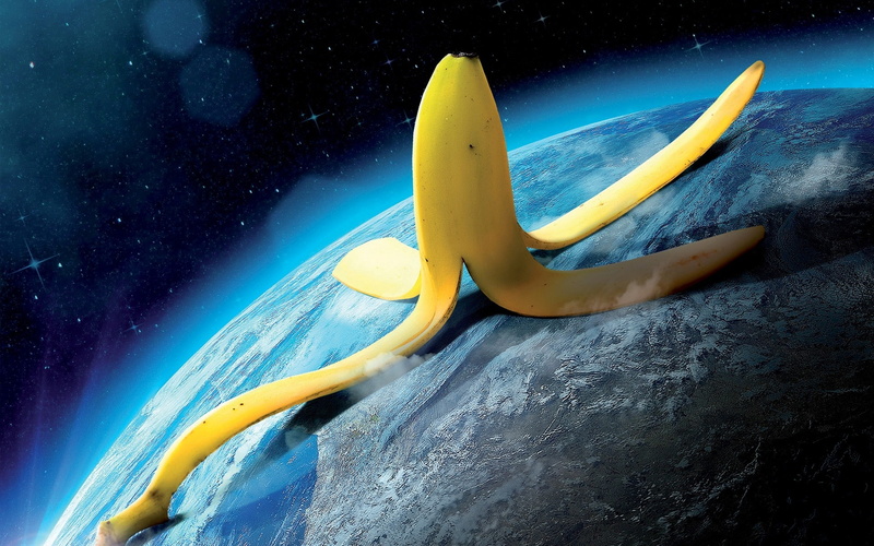 sea life, food and drink, banana, no people, close-up, underwater, water, fruit, yellow, 1080P, motion, outdoors, undersea, world, marine, beauty in nature