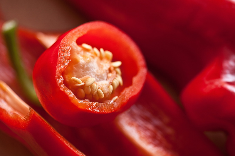 red pepper, food, seeds, food and drink, nature, no people, red, selective focus, ripe, fruit, close-up, chili, healthy eating, plant, outdoors, cayenne pepper