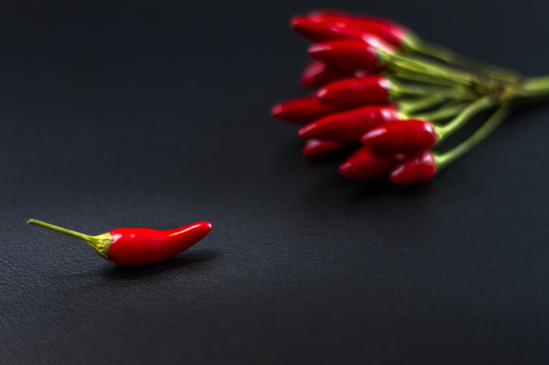 red chili pepper, sharp, studio shot, 5K, pods, black background, close-up, jalapeno pepper, still life, vegetable, spice, wellbeing, chilli, pepper - vegetable