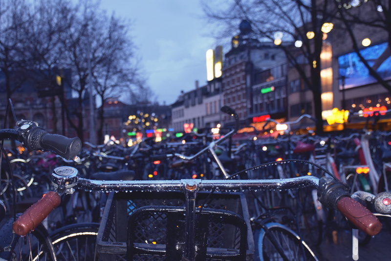 mode of transportation, city, holding, drops, bicycle, rain, fietsflat, transportation, netherlands, incidental people, human hand, basket, people, amsterdam