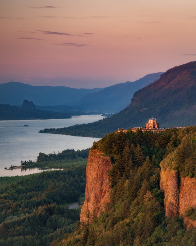 orange color, 5K, scenics - nature, point, sunset, nature, tranquil scene, united states, outdoors, 39210 historic columbia river hwy, mountain, portland