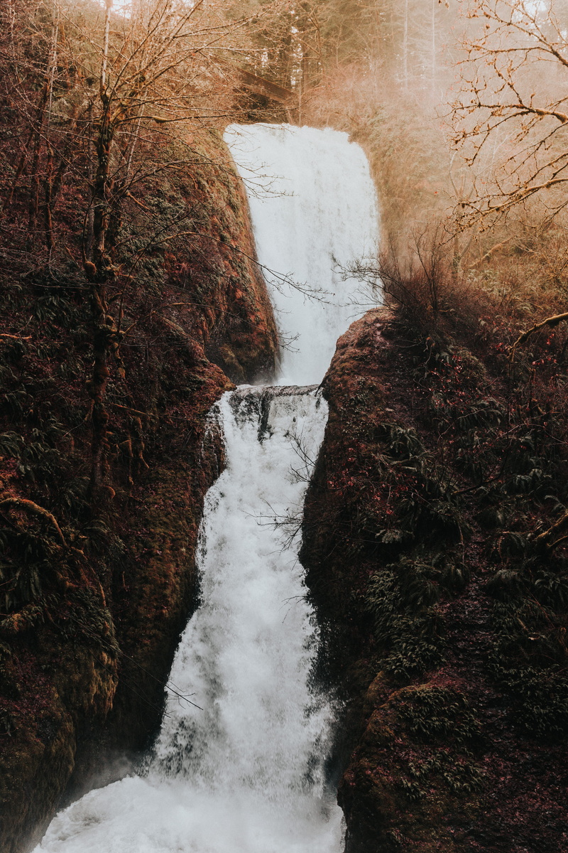 winter, corbett, cliff, usa, promontory, day, beauty in nature, oregon, daytime, covered, oregon, water, flowing, 5K, spring, leisure activities