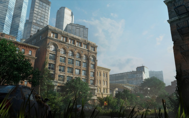 location, city, building exterior, office, office building exterior, architecture, cloud - sky, apartment, nature, building, The Last of Us, built structure