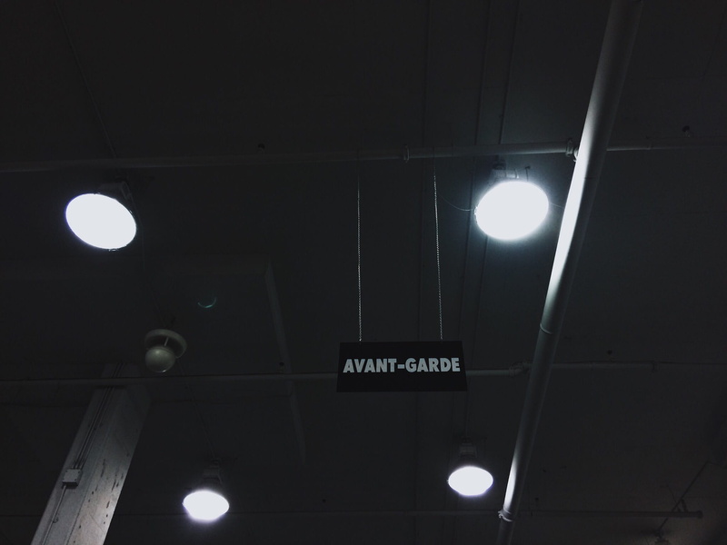moon, illuminated, electric lamp, glowing, low angle view, ceiling, architecture, electric light, light, los angeles, text, sky, built structure, light - natural phenomenon