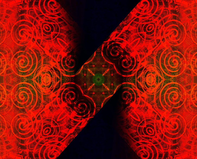 art and craft, complexity, limb, midsection, modern, valentines day - holiday, digital, indoors, red, relief, floral pattern, collage, close-up, dynamic imagination