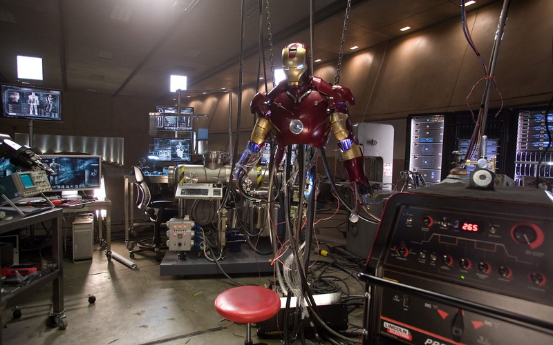 iron, 2K, man, poster, movie, laboratory