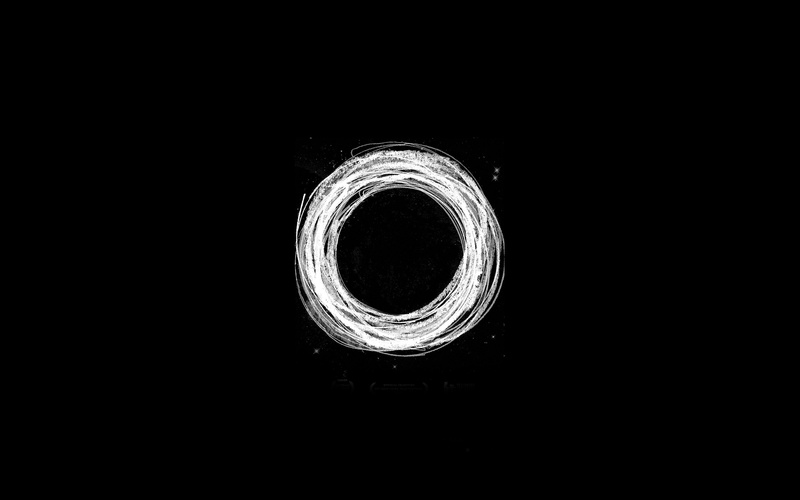 art, white, particle, fever, circle, 4K