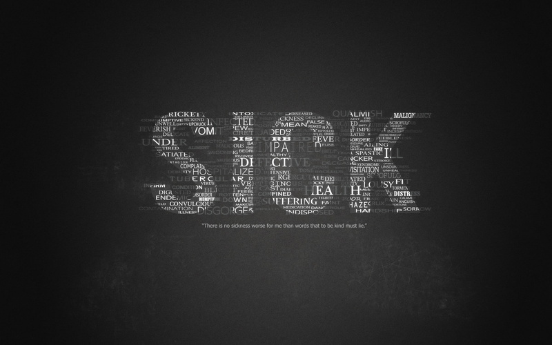 Typography, text, Sick, 1080P, grayscale, quotes
